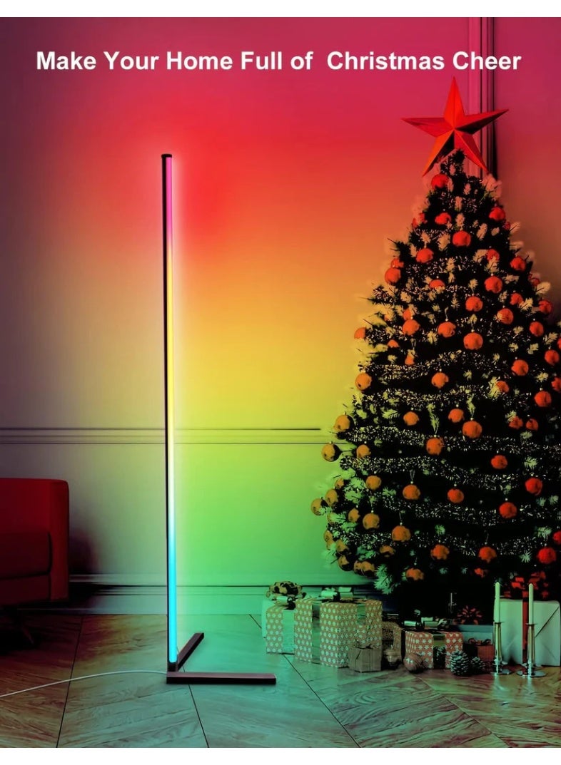 مصباح أرضي زاوية LED RGB متعدد الألوان مع جهاز تحكم عن بعد - Image 4